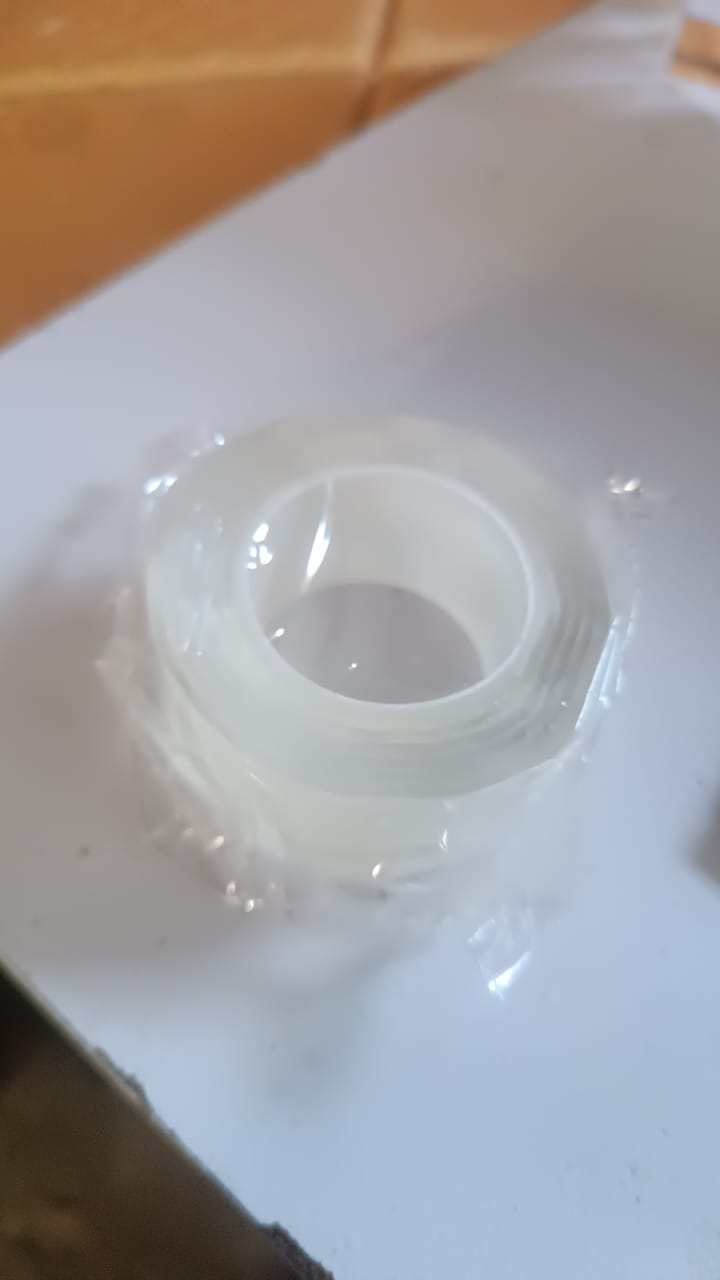 Sticky Double Sided Tape Washable Adhesive Tape Reusable (12×3 Cm / 1 Pc) Sticky Double Sided Tape Washable Adhesive Tape Reusable (12×3 Cm / 1 Pc)